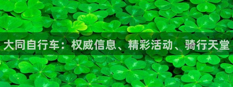 z6尊龙凯时ag旗舰厅|大同自行车:权威信息、精彩活动、骑行天堂(图1) z6尊龙凯时ag旗舰厅